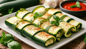 discover a delightful and easy recipe for zucchini rolls that will elevate your festive appetizers. perfectly seasoned and beautifully presented, these rolls are a crowd-pleaser that combines flavor and elegance for any celebration.