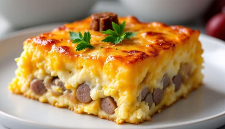 Best Overnight Sausage & Egg Casserole Recipe | Easy Make-Ahead Breakfast