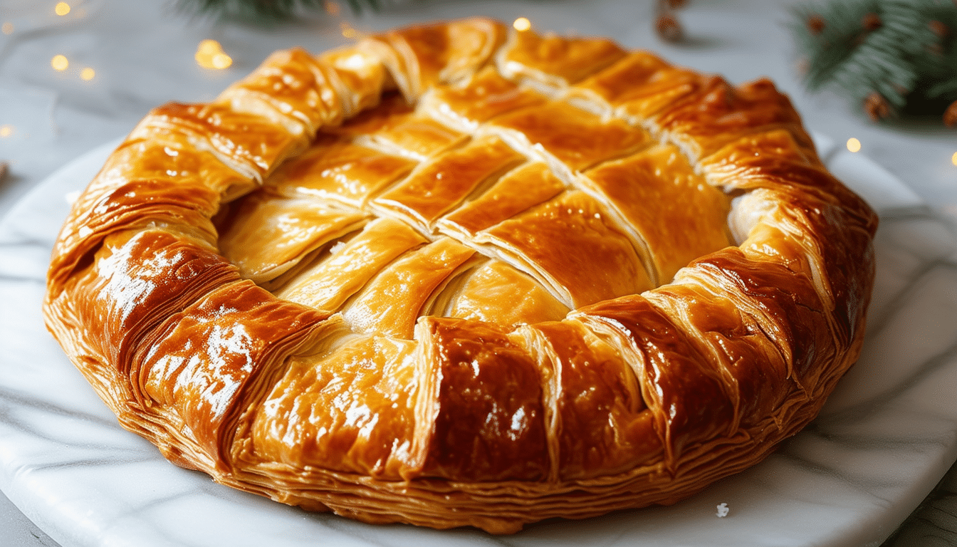 discover the delightful flavors of our delicious frangipane king's cake recipe, perfect for celebrating epiphany. indulge in a rich almond filling and a flaky pastry that will elevate your festive gatherings and traditions!