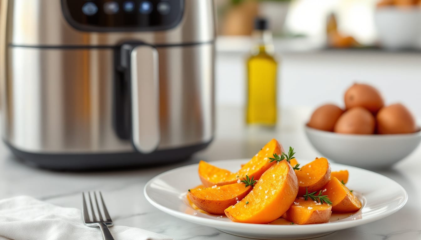 discover the ease of making a delicious air fryer sweet potato recipe! this quick and simple guide will help you enjoy perfectly cooked sweet potatoes in no time, with minimal effort and maximum flavor.