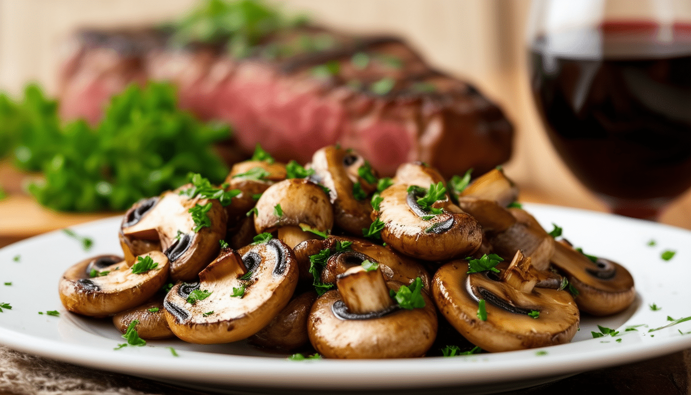 indulge in the rich flavors of garlic butter mushrooms, the ideal side dish to complement your red meats. easy to prepare and bursting with savory goodness, these savory mushrooms will elevate your dining experience and impress your guests.