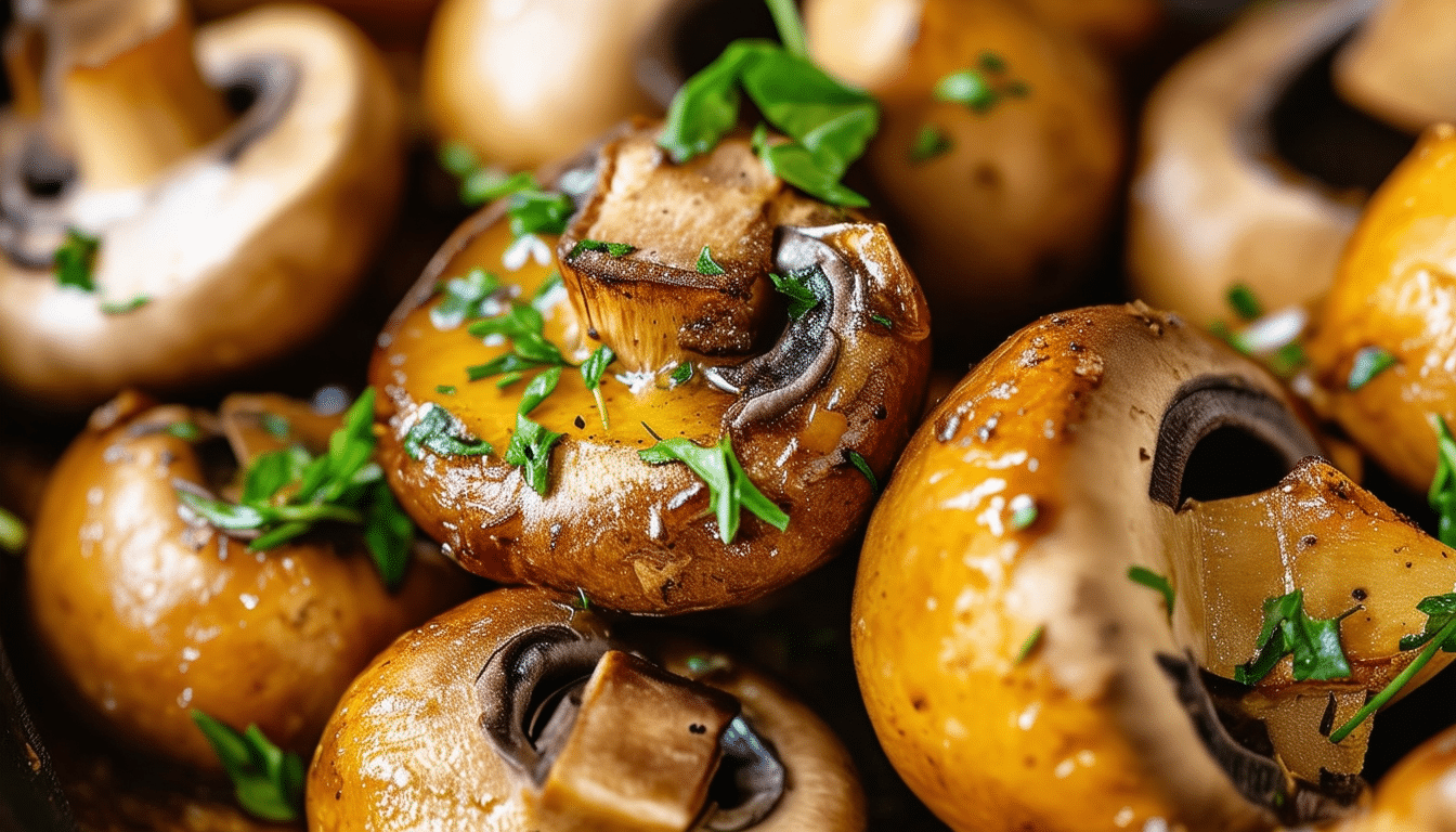 indulge in the rich flavors of garlic butter mushrooms, the perfect side dish for your red meats. elevate your dining experience with this easy-to-make recipe that complements steak and lamb beautifully, ensuring a delightful burst of flavor in every bite.