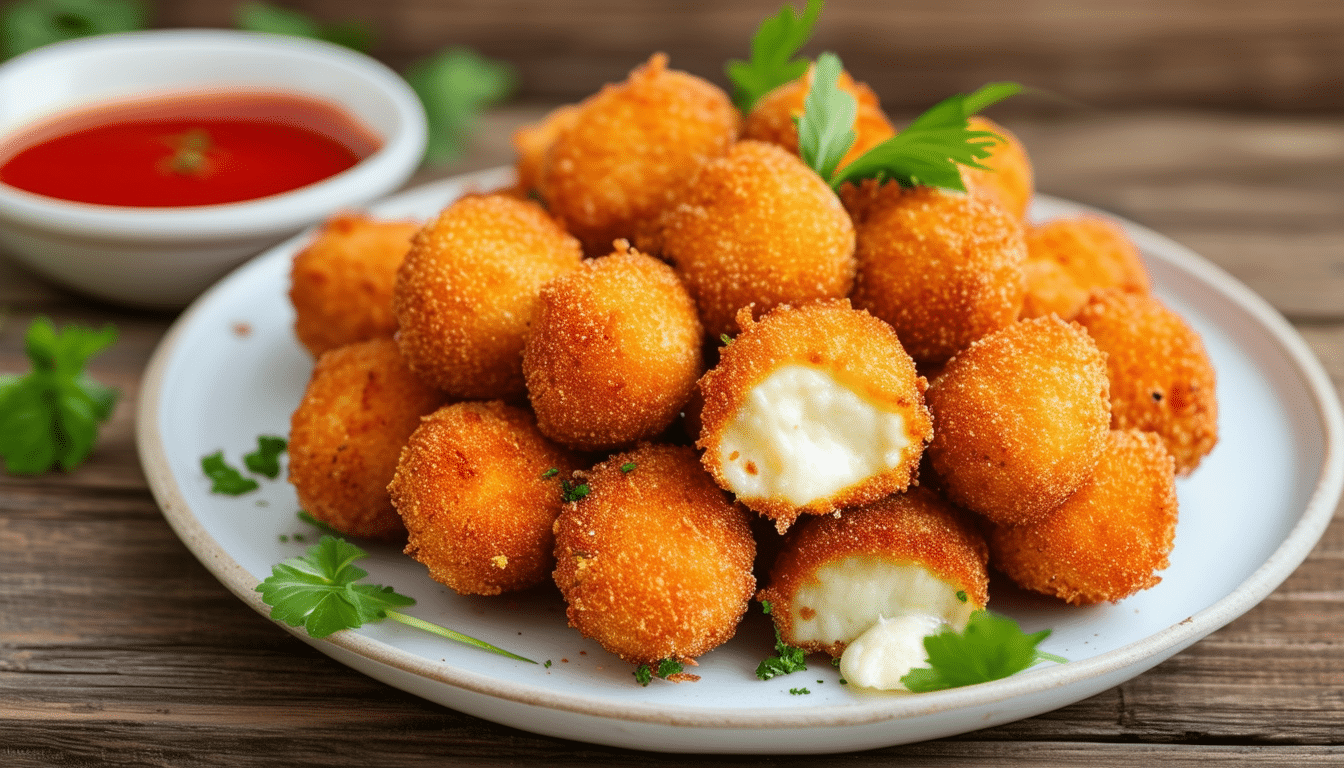 discover the irresistible taste of crispy cheese croquettes with my grandmother's secret recipe. perfect for impressing your guests at any gathering, these delightful bites combine rich flavors and a crunchy texture that will leave everyone asking for more!