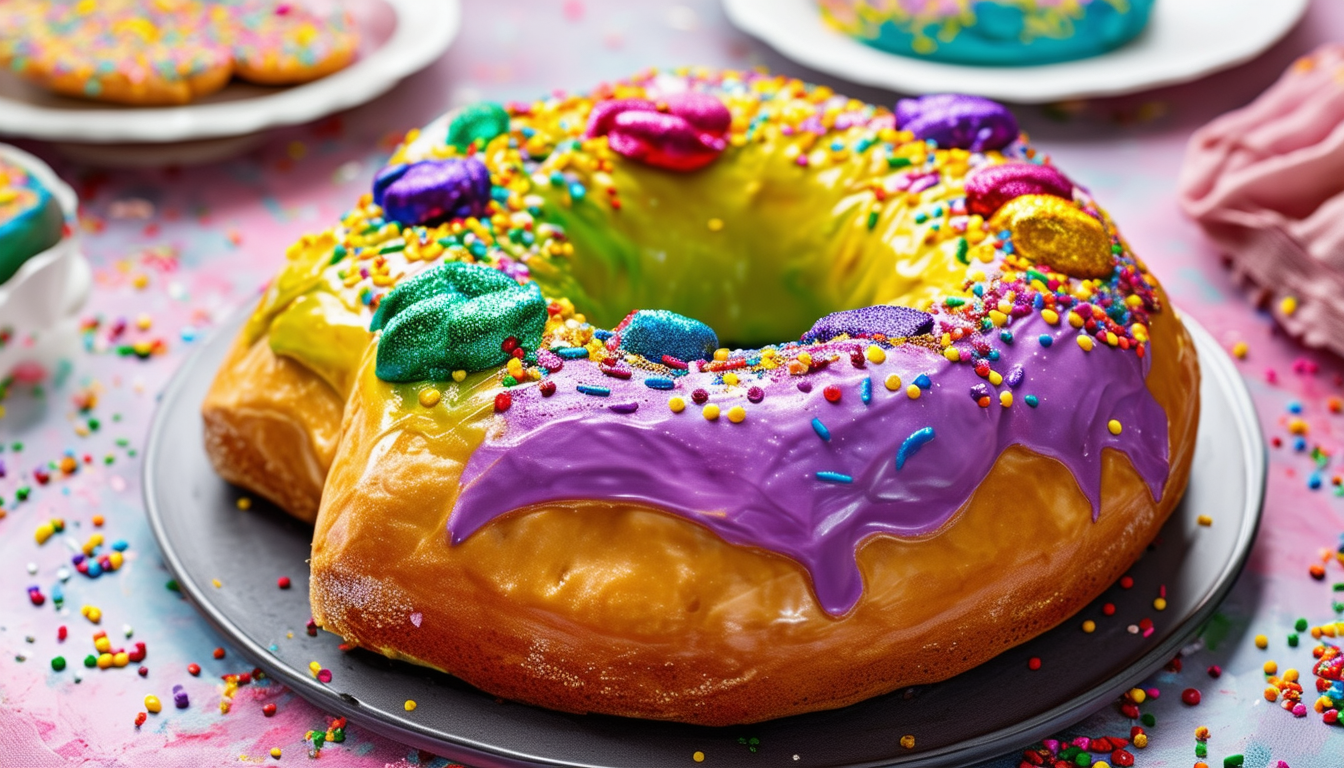 discover a delicious vegan king cake recipe that lets you indulge in this traditional treat without any compromise. perfect for celebrations, this plant-based version is rich in flavor and irresistibly moist, ensuring everyone can enjoy the festive spirit!