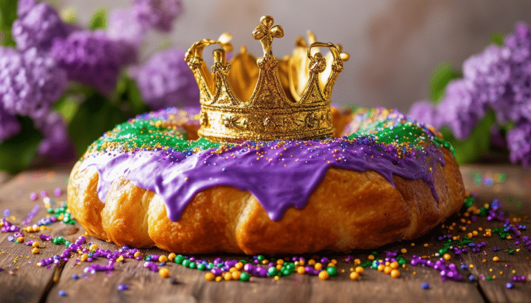 discover a delicious vegan king cake recipe that allows you to indulge without compromise! perfect for celebrations, this plant-based treat captures the essence of the traditional king cake while being entirely dairy-free and egg-free. celebrate mardi gras or any festive occasion with this delightful dessert that everyone can enjoy!