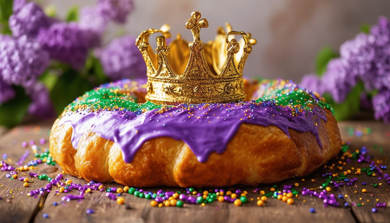 discover a delicious vegan king cake recipe that allows you to indulge without compromise! perfect for celebrations, this plant-based treat captures the essence of the traditional king cake while being entirely dairy-free and egg-free. celebrate mardi gras or any festive occasion with this delightful dessert that everyone can enjoy!