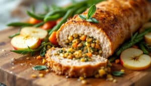 discover the perfect blend of flavors with our airfryer delight recipe featuring succulent stuffed pork tenderloin infused with sweet apples and aromatic sage. quick, easy, and deliciously satisfying, this dish is perfect for any occasion!