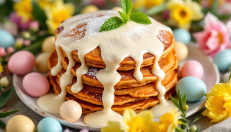 indulge in the flavors of spring with our carrot spice pancakes recipe! perfect for easter brunch, these fluffy pancakes are infused with warm spices and sweet carrots, making them a delicious treat for family and friends. try them today and delight in a festive breakfast experience!