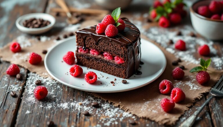 Indulge in a Chocolate Raspberry Cake for a perfect balance of health and taste