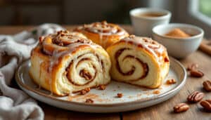 discover the ultimate comfort dessert with our easy cinnamon pecan rolls made in an air fryer. enjoy soft, fluffy rolls infused with warm cinnamon and crunchy pecans, perfect for any occasion. quick, delicious, and hassle-free!