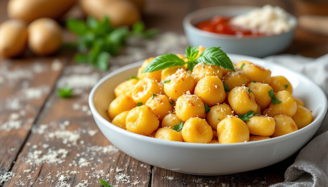 discover how to make crispy air fryer gnocchi with this deliciously easy recipe. perfectly golden and crunchy, these gnocchi are a quick and flavorful dish that will impress your family and friends. ideal for weeknight dinners or as a tasty snack!