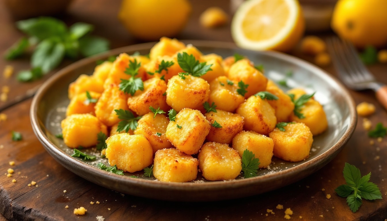 discover the perfect blend of flavor and convenience with our crispy air fryer gnocchi recipe. this deliciously easy dish transforms simple ingredients into a golden, crispy delight in no time. perfect for a quick meal or a tasty snack!