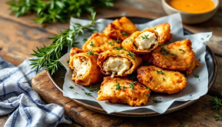 discover the deliciously crispy delight of airfryer halloumi-stuffed pork wrappers. this unique recipe combines succulent pork with rich halloumi cheese, all cooked to perfection in an air fryer for a healthier twist on a classic treat. perfect for appetizers or a main dish, indulge in this mouthwatering fusion of flavors today!
