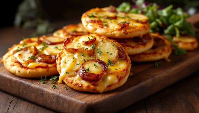 discover the deliciousness of cyril lignac's gourmet raclette cheese pizzettes, a perfect blend of crispy pizzette crust and melted raclette cheese. ideal for your next gathering or cozy night in, these gourmet treats are sure to impress cheese lovers and foodies alike. indulge in the rich flavors and gourmet experience that will elevate your culinary adventures!