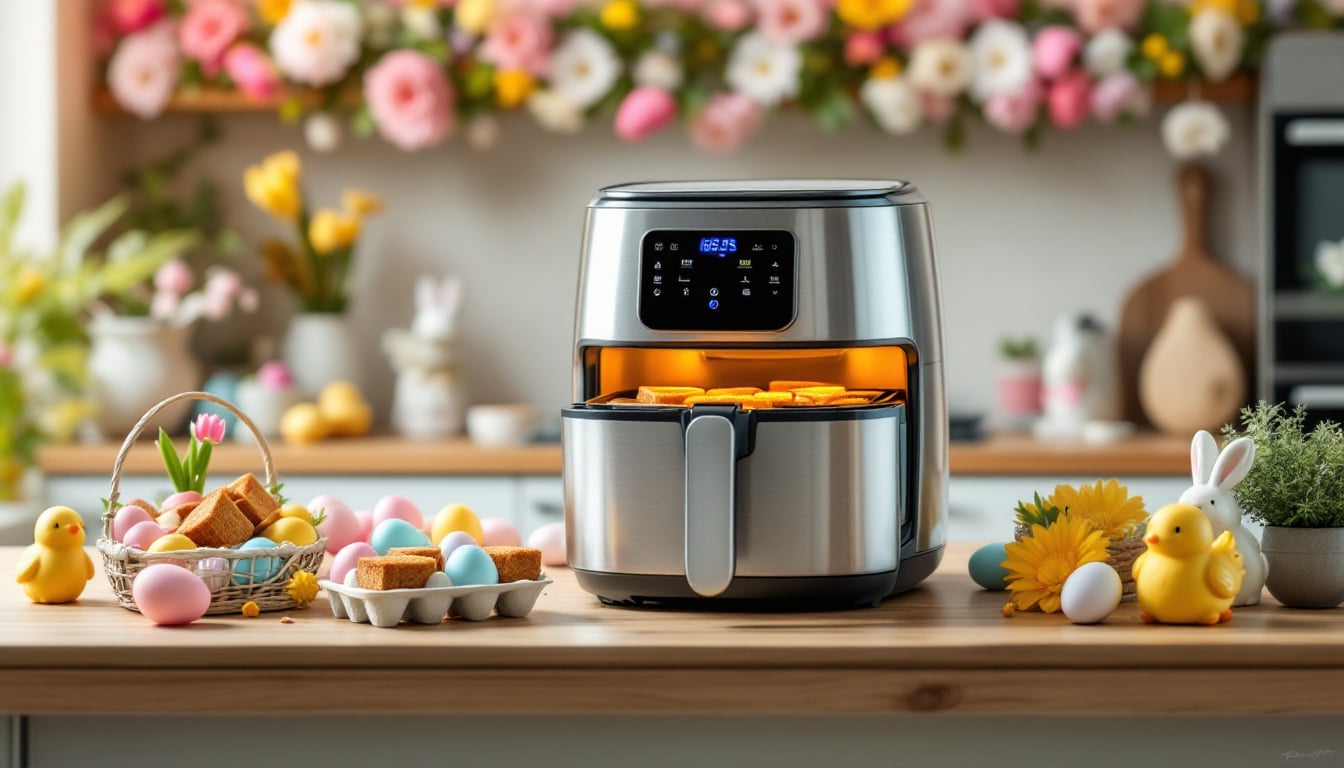 discover how to make delicious easter blondies effortlessly in your air fryer! this easy recipe combines rich flavors and festive touches, perfect for celebrating the holiday with friends and family.