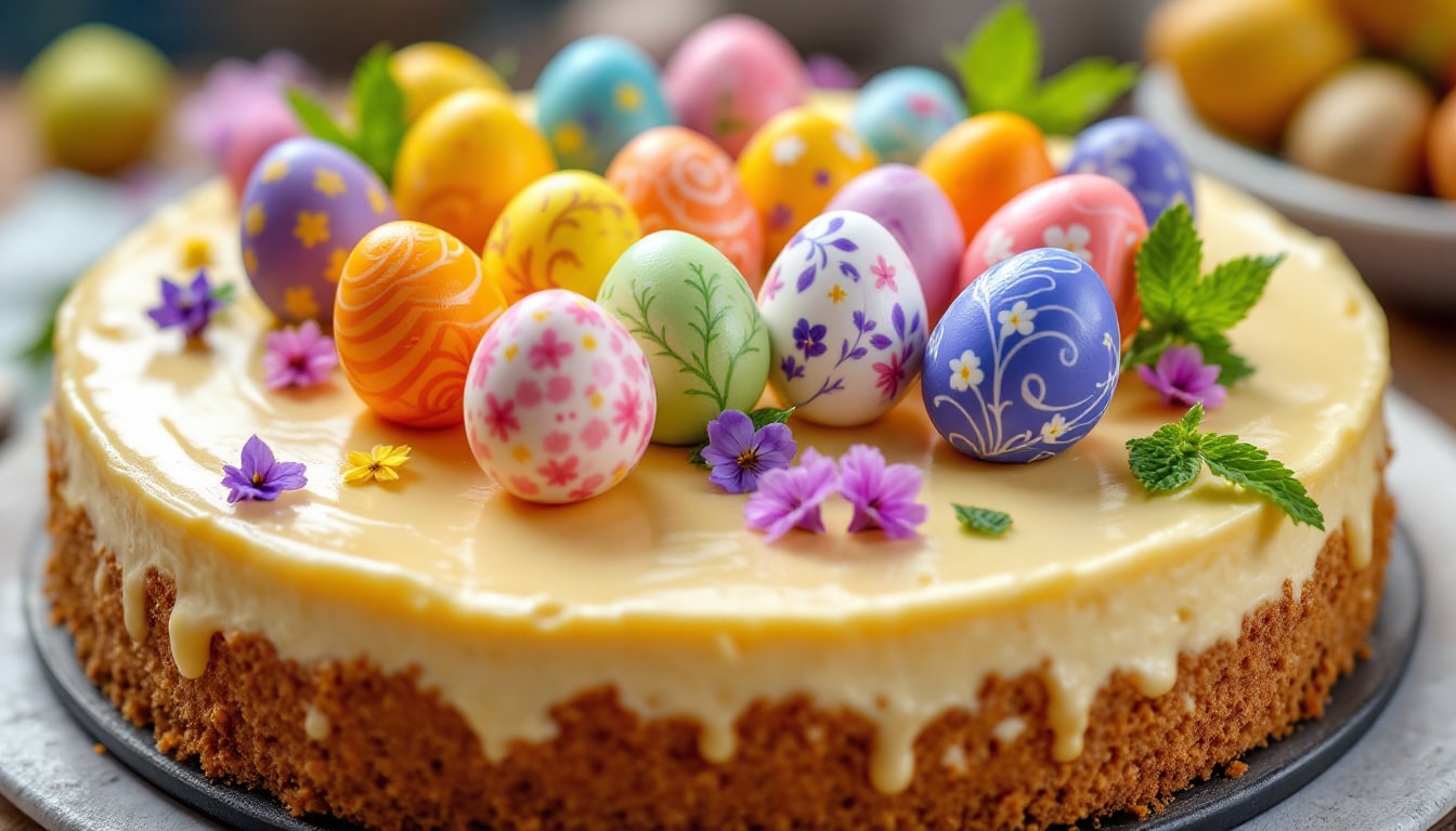 discover the joy of easter with our creamy cheesecake recipe! perfectly rich and delicious, this delightful dessert will elevate your holiday celebrations. indulge in the perfect blend of flavors and make your easter unforgettable.