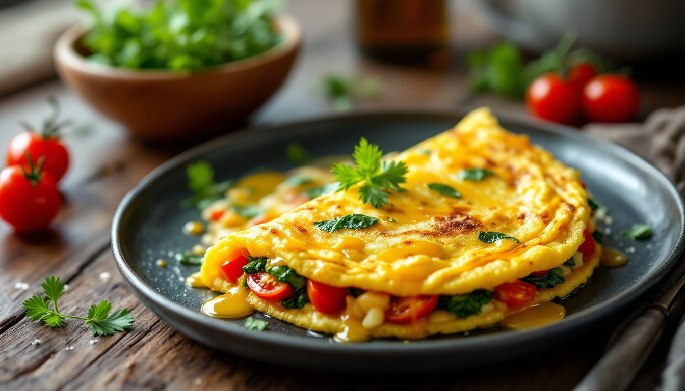 discover the gourmet air fryer omelette, a delightful twist on a classic dish that combines rich flavors with a healthy cooking method. perfectly fluffy and packed with your favorite ingredients, this easy recipe will elevate your breakfast game and impress your taste buds!