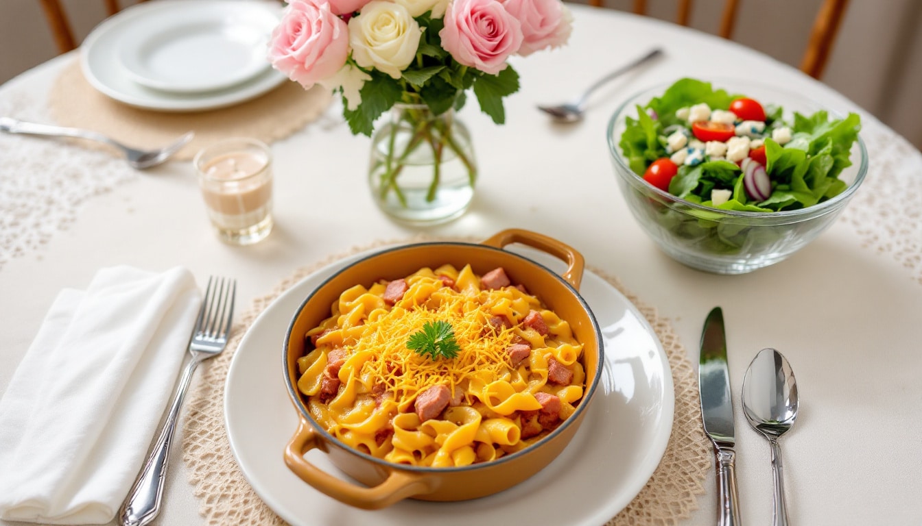 discover the ultimate comfort food with our ham and cheese noodle casserole made effortlessly in the air fryer. this quick and easy recipe combines tender noodles, savory ham, and creamy cheese for a deliciously satisfying meal that the whole family will love. perfect for weeknight dinners or meal prep!