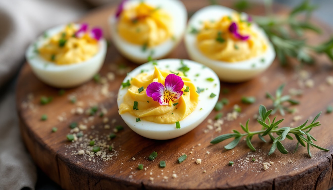 discover the delight of herb-infused deviled eggs, the perfect easter recipe that combines creamy textures with fresh herbs for a unique twist on a classic appetizer. elevate your holiday gathering with this vibrant and flavorful dish that will impress your guests!
