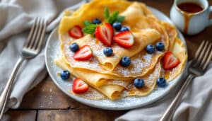 discover the secret to making light and fluffy crepes with just 2 eggs! perfect for breakfast or dessert, our simple recipe ensures delicious results every time. indulge in a delightful treat that’s easy to whip up and customize with your favorite toppings!