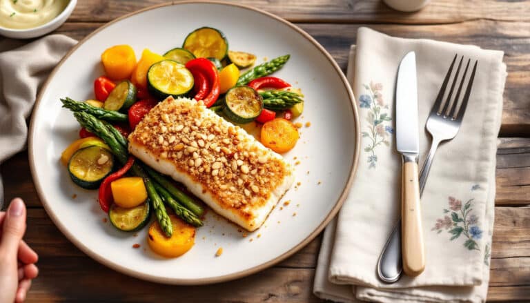 discover the delightful flavors of nut-crusted fish cooked to perfection in an air fryer. this easy recipe combines crispy textures with tender fish, making it a healthy and delicious meal option for any occasion. perfect for seafood lovers looking for a quick and flavorful dinner!