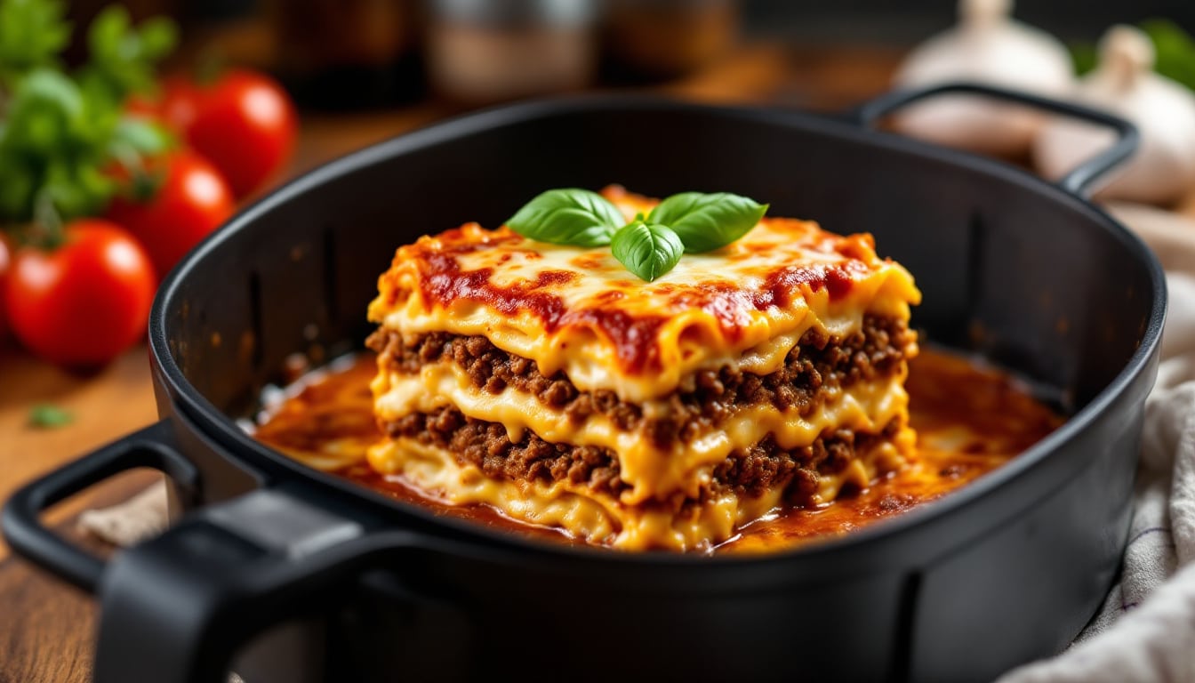 discover the mouthwatering world of personal air fryer lasagna delights! enjoy quick, easy, and delicious single-serving lasagna recipes that are perfect for satisfying your cravings. experience the joy of cooking with an air fryer and indulge in cheesy, flavorful dishes without the hassle!