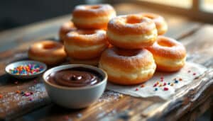 indulge in the heavenly taste of soft and fluffy airfryer doughnuts, a delightful treat that's easy to make and perfect for any occasion. discover the joy of guilt-free frying with our delicious recipe!
