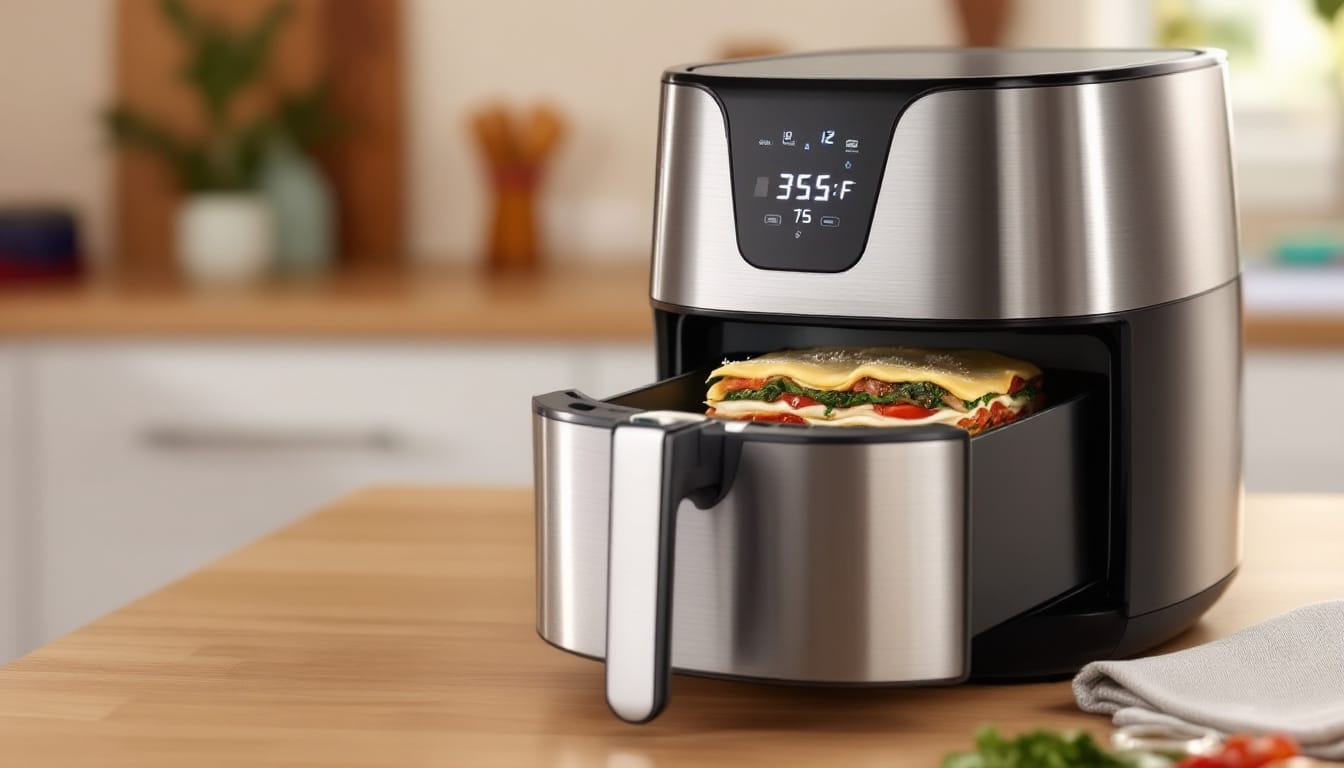 discover how to make delicious vegetable lasagna in an air fryer with this easy step-by-step guide. enjoy a healthier twist on a classic dish, packed with fresh vegetables and layered with cheesy goodness. perfect for quick weeknight dinners!