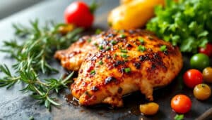 discover the ultimate recipe for air fryer marinated chicken breasts! this quick and flavorful dish combines tender chicken with savory marinades, making it a perfect choice for busy weeknights or a delicious meal prep option. enjoy a healthier version of your favorite chicken dish in just minutes!