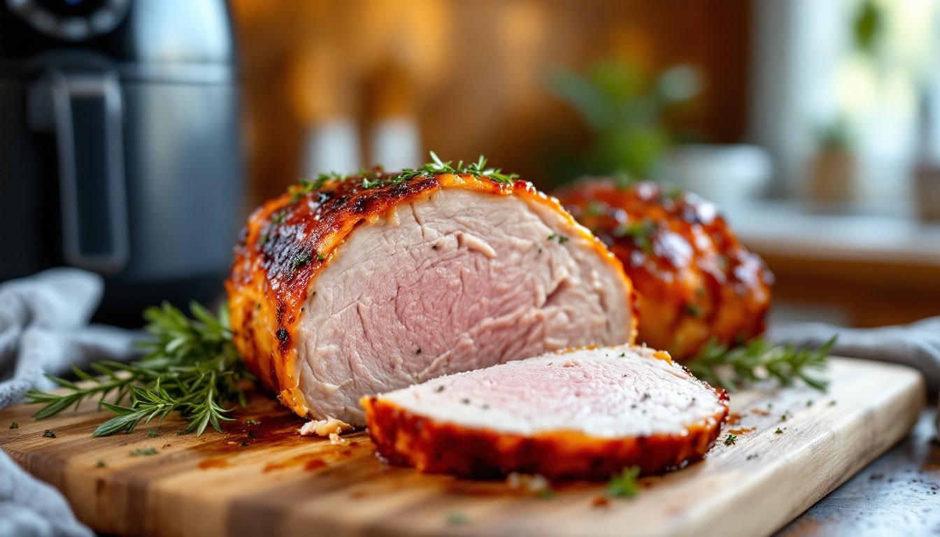 discover the perfect airfryer pork roast recipe that's not only delicious but also incredibly easy to make. enjoy tender, juicy pork with a crispy exterior in just minutes, ideal for weeknight dinners or special occasions!