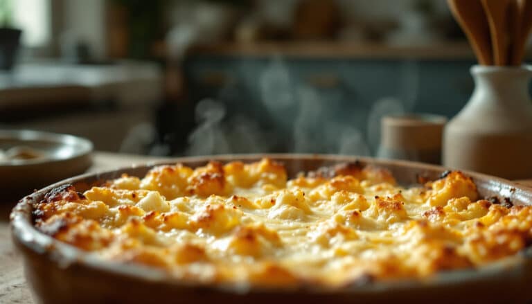 indulge in our cheesy cauliflower gratin, featuring tender cauliflower smothered in a rich, creamy cheese sauce and topped with a perfectly golden crust. this delightful dish is the perfect blend of comfort and flavor, making it an ideal side or vegetarian main. enjoy a heavenly balance of cheesy goodness and wholesome ingredients!