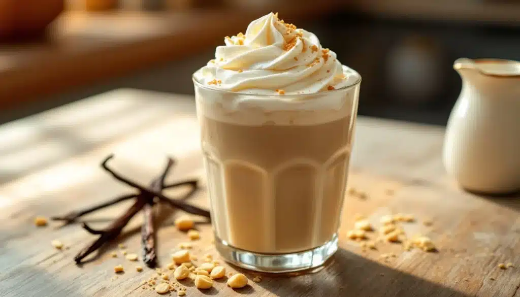 Easy homemade vanilla bean frappuccino for a refreshing treat