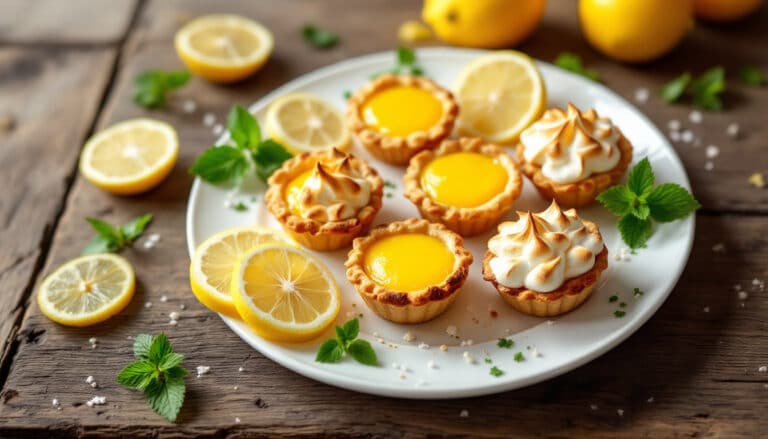 discover the delightful miniature lemon meringue tartlets recipe, featuring a zesty lemon filling and a fluffy meringue topping. perfect for any occasion, these bite-sized treats bring a refreshing twist to your dessert table. easy to make and irresistibly delicious!
