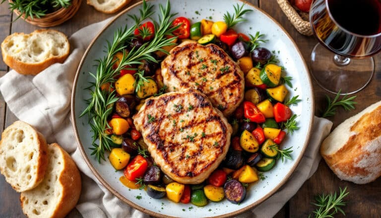 discover the rich flavors of the south of france with our provençal-style pork chops recipe. juicy, tender chops are seasoned with aromatic herbs and paired with vibrant vegetables for a delightful culinary experience that brings the essence of provence to your table.